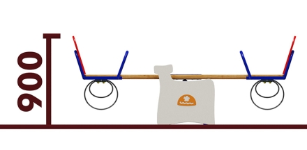 Качели-балансир Печка 04115.21 для детской площадки, фото 2