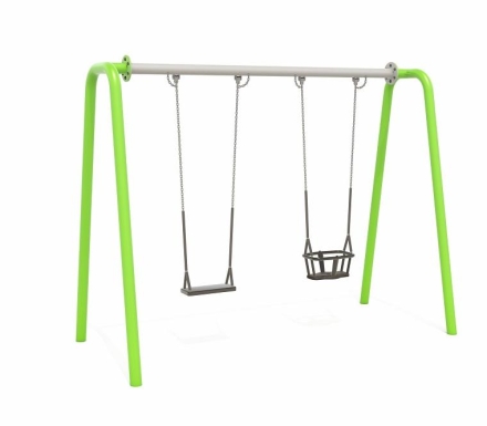 Качели Н24.043003 металлические для детской площадки, фото 1