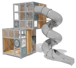 Игровой комплекс Эко Кубус VST 4504/3 для детской площадки, фото 1 Игровой комплекс Эко Кубус VST 4504/3 для детской площадки, фото 1