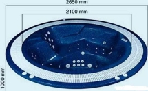 спа-бассейн AquaSan Alfa Lux