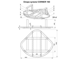Купель CORNER 160 BIG (термососна), фото 5