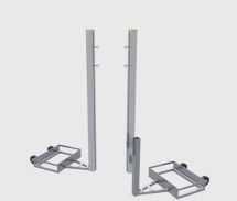 Универсальные мобильные алюминиевые стойки с механической лебедкой Универсальные мобильные алюминиевые стойки с механической лебедкой