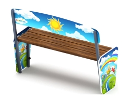 Скамейка детская Солнышко - МФ 41.01.04-И1, фото 2