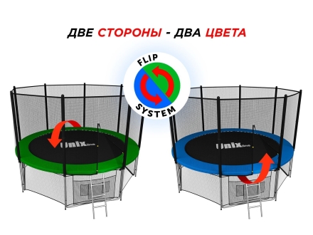 Батут UNIX line 10 ft Classic (outside) диаметр 305 см с защитной сеткой, фото 2