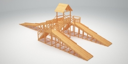 Зимняя горка TORUDA Север wood-11 (скат 11.8 м), фото 2 Зимняя горка TORUDA Север wood-11 (скат 11.8 м), фото 2