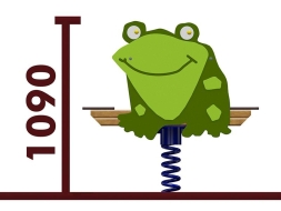 Качели-балансир на пружине Лягушка 04519 для детской площадки, фото 2