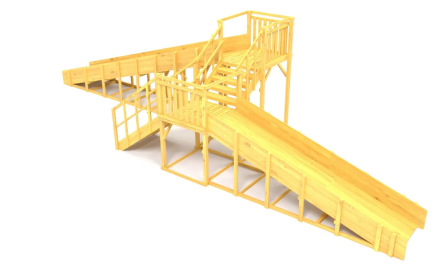 Зимняя горка Савушка Зима Wood 7/1 без покрытия, фото 4