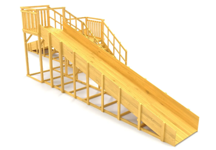 Зимняя горка Савушка Зима Wood 7/1 без покрытия, фото 3