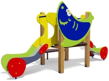 Горка двойная Акула 08204 для детской площадки Горка двойная Акула 08204 для детской площадки