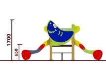 Горка двойная Акула 08204 для детской площадки Горка двойная Акула 08204 для детской площадки