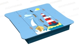 Песочница Romana 057.36.00 с крышкой для детской площадки, фото 4