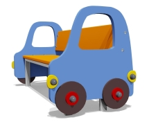 Скамейка детская Машинка ВСТ 1292 для игровой площадки