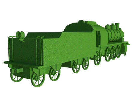 Топиари Паровоз, зеленый - газон Deluxe, фото 3