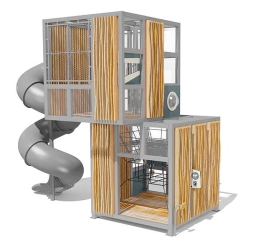 Игровой комплекс Эко Кубус VST 4504/2 для детской площадки, фото 2 Игровой комплекс Эко Кубус VST 4504/2 для детской площадки, фото 2