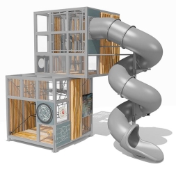 Игровой комплекс Эко Кубус VST 4504/2 для детской площадки, фото 1 Игровой комплекс Эко Кубус VST 4504/2 для детской площадки, фото 1