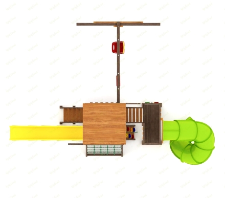 Детская площадка IgraGrad Панда Фани Gride с трубой 2,1м, фото 4