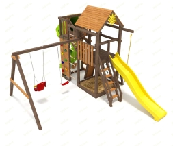 Детская площадка IgraGrad Панда Фани Gride с трубой 2,1м, фото 3