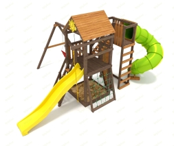 Детская площадка IgraGrad Панда Фани Gride с трубой 2,1м, фото 1