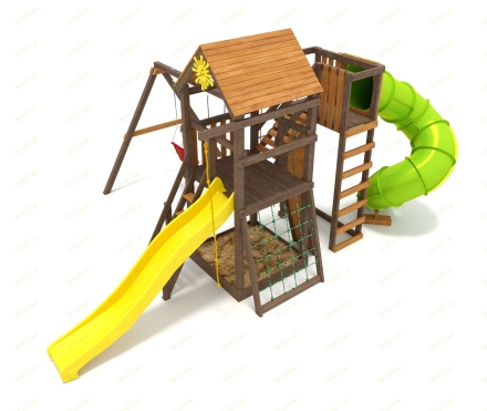 Детская площадка IgraGrad Панда Фани Gride с трубой 2,1м, фото 1