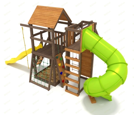 Детская площадка IgraGrad Панда Фани Gride с трубой 2,1м, фото 2