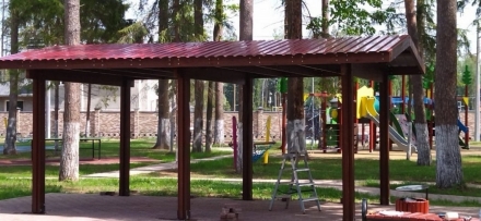 Теневой навес Руф 3,65 х 3,7 х 2,5 м, фото 7