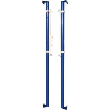 Стойки волейбольные ZSO универсальные пристенные с механизмом натяжения троса Стойки волейбольные ZSO универсальные пристенные с механизмом натяжения троса