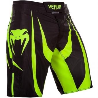 Шорты ММА Venum Predator - Black/Neo Yellow, фото 1