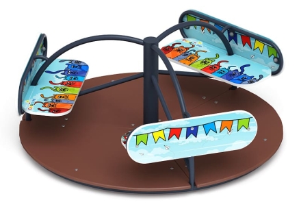 Карусель Солнышко (Коты) - ИО 30.01.03-10.И1, фото 4