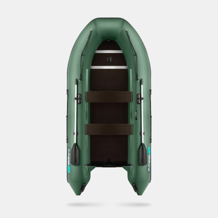GLADIATOR B 330 LIGHT B Зеленый моторная лодка ПВХ Пайол 9 мм, фото 4
