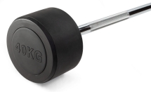 Штанга неразборная обрезиненная 40 кг Прямой гриф Штанга неразборная обрезиненная 40 кг Прямой гриф