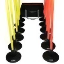 Набор пластиковых стоек с базой 8 шт.