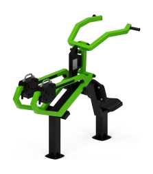 Тяга верхняя с переменной нагрузкой (зеленый) - Уличный тренажер - СТ 036-12, фото 4
