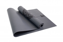 Коврик для йоги 2.5 мм серый в сумке с ремешком Коврик для йоги 2.5 мм серый в сумке с ремешком