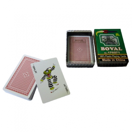 Карты игровые в пластмассовой коробке 54 листа, фото 1