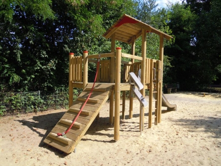 Детская площадка для игр с песком и горкой из нержавейки, фото 4
