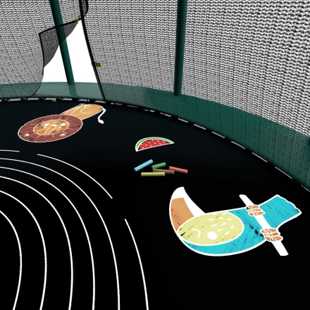 Батут Unix line Supreme Game 10 ft / 305 см (green) с защитной сеткой, фото 4