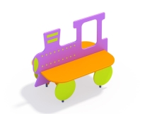 МФ 1.201 Лавочка со спинкой Паровозик