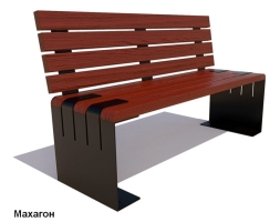 Скамейка уличная «Симферополь» без подлокотников, Сосна 1,5 м, фото 2 Скамейка уличная «Симферополь» без подлокотников, Сосна 1,5 м, фото 2