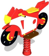 Качалка на пружине Байк КЧ054 для детской площадки