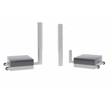 Стойки для большого тенниса мобильные алюминиевые 100х120, фото 1