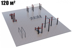 Проект Дворовая площадка для Воркаут и ГТО 2-5 (12 x 10 м), фото 1