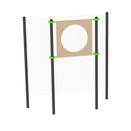 Мишень на стойках круглая (для метания теннисного мяча в цель) d=90 см, фото 1