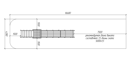 Зимняя горка Савушка Зима 2 (скат 5м) , фото 8