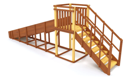 Зимняя горка Савушка Зима 2 (скат 5м) , фото 3