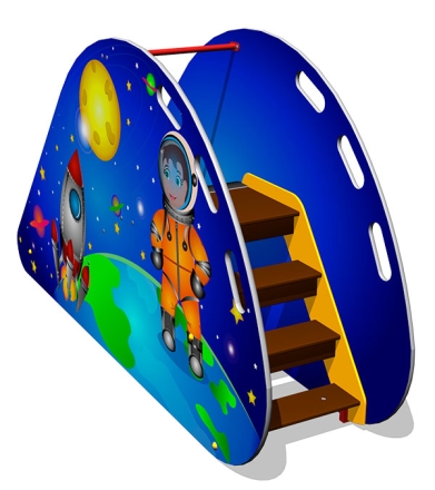 Детская горка Космос Г031 H=650 для игровых площадок, фото 2