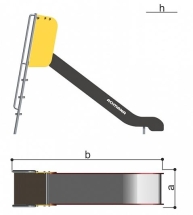 Горка Romana 110.23.00 H=1250 для детских площадок Горка Romana 110.23.00 H=1250 для детских площадок