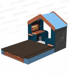 Игровой домик-песочница Romana 057.91.00 для детской площадки, фото 5