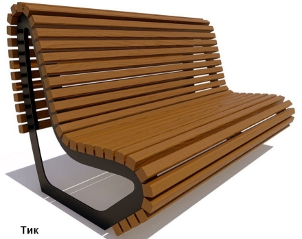 Скамейка парковая Лондон, Лиственница 2 м, фото 3