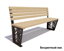 Парковая скамейка Гарнизон, Лиственница (без подлокотников) 1,2 м, фото 2 Парковая скамейка Гарнизон, Лиственница (без подлокотников) 1,2 м, фото 2