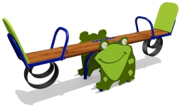 Качели-балансир Лягушка 04113.21 для детской площадки, фото 1 Качели-балансир Лягушка 04113.21 для детской площадки, фото 1